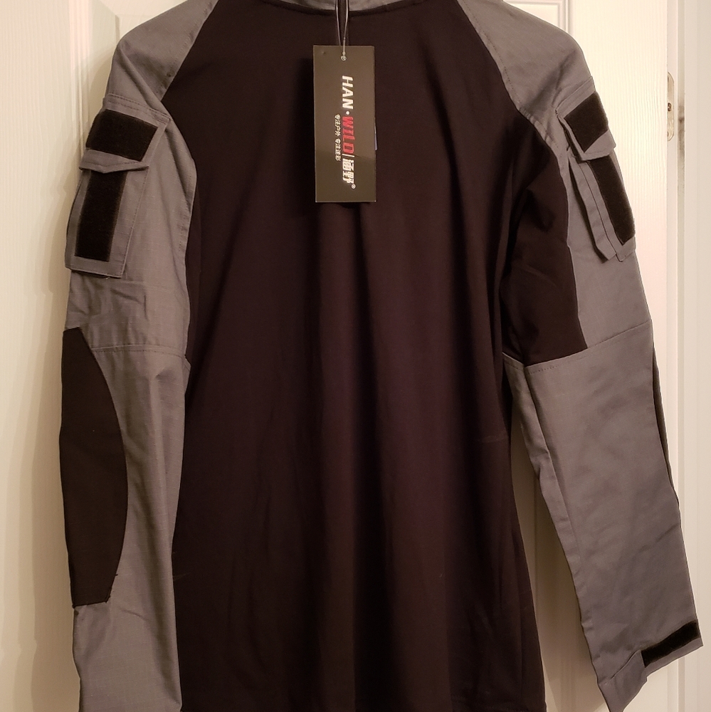 Black grey hoodie jacket